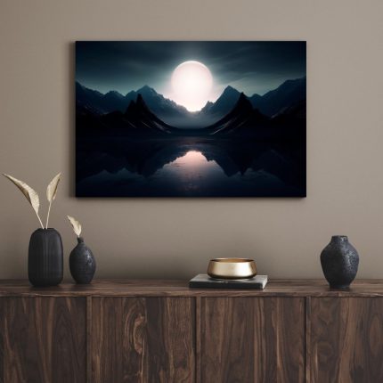 تابلو دکوراتیو ماه درخشنده Shining moon