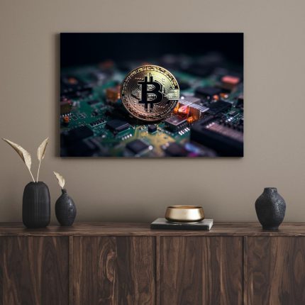 تابلو دکوراتیو بیت کوین Bitcoin