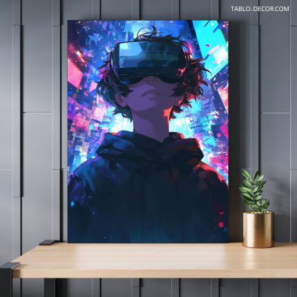 تابلو دکوراتیو هنر دیجیتال پسر نوجوان Teenage boy digital art