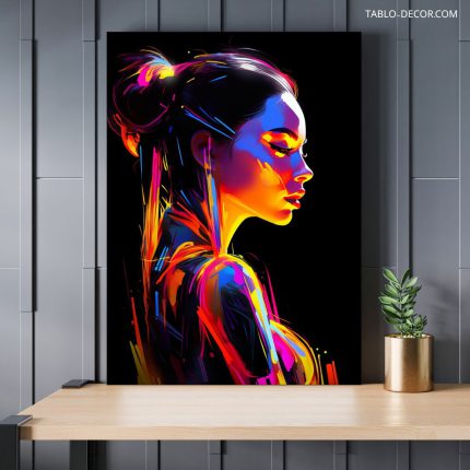 تابلو دکوراتیو هنر دیجیتال دختر افسانه fairy tale girl