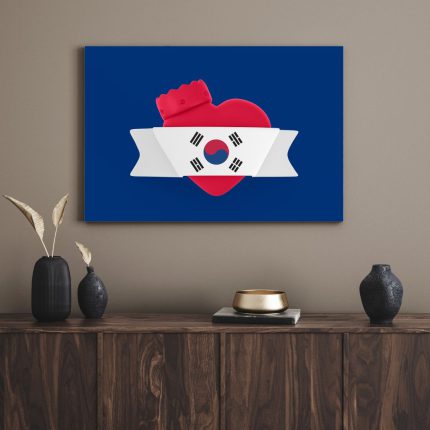 تابلو دکوراتیو پرچم کره Korean flag