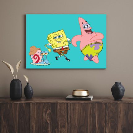 تابلو دکوراتیو کارتونی باب اسفنجی 2 Sponge Bob