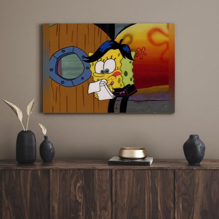 تابلو دکوراتیو کارتونی باب اسفنجی 4 Sponge Bob