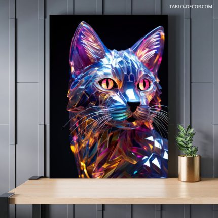 تابلو دکوراتیو حیوانات گربه Cat