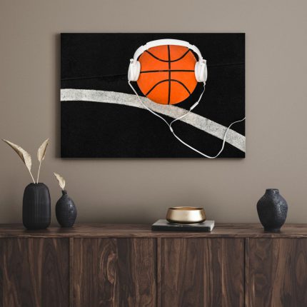 تابلو دکوراتیو ورزشی توپ بسکتبال Basketball ball