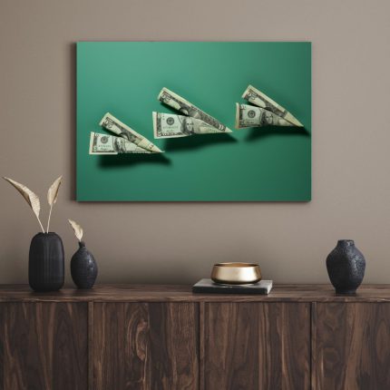 تابلو دکوراتیو مدرن دلار Dollar