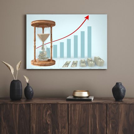 تابلو دکوراتیو مدرن دلار Dollar