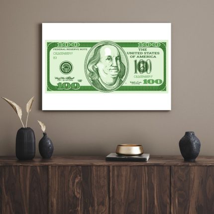 تابلو دکوراتیو مدرن دلار Dollar