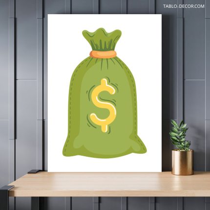 تابلو دکوراتیو مدرن دلار Dollar