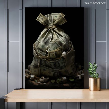 تابلو دکوراتیو مدرن دلار Dollar