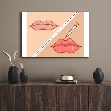 تابلو دکوراتیو ژل لب lip gel