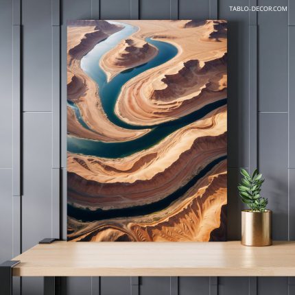 تابلو دکوراتیو مینیمال کویر desert