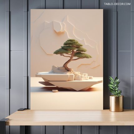 تابلو دکوراتیو مینیمال درخت Tree