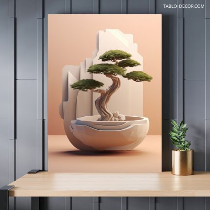 تابلو دکوراتیو مینیمال درخت Tree