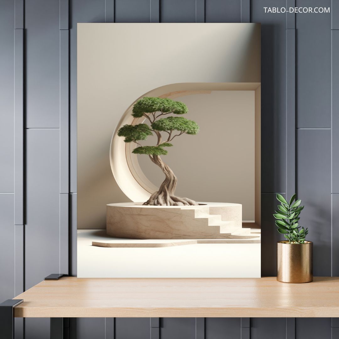 TD 1370 jpg تابلو دکوراتیو مینیمال درخت زیبا beautiful tree