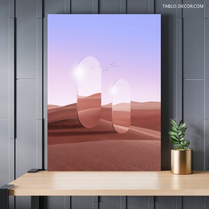 تابلو دکوراتیو مینیمال کویر desert