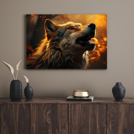 تابلو دکوراتیو حیوانات گرگ Wolf