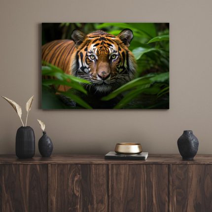 تابلو دکوراتیو حیوانات ببر در جنگل Tiger in the forest