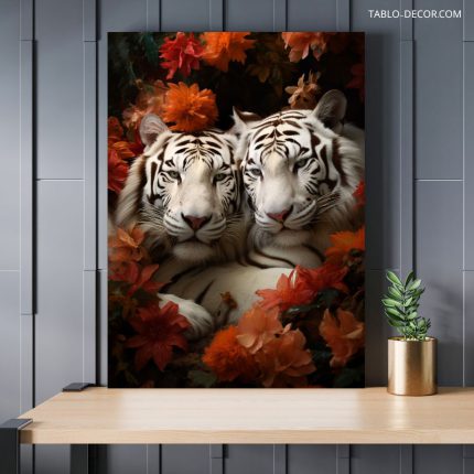 تابلو دکوراتیو حیوانات ببر ها the tigers