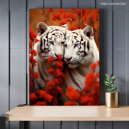 تابلو دکوراتیو حیوانات ببر ها the tigers