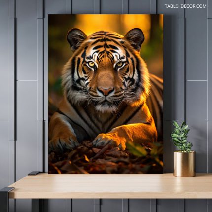 تابلو دکوراتیو حیوانات ببر زیبا beautiful tiger