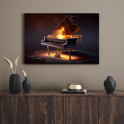 تابلو دکوراتیو مدرن پیانو 8 Piano