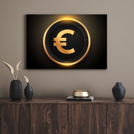 تابلو دکوراتیو مدرن یورو 1 euro