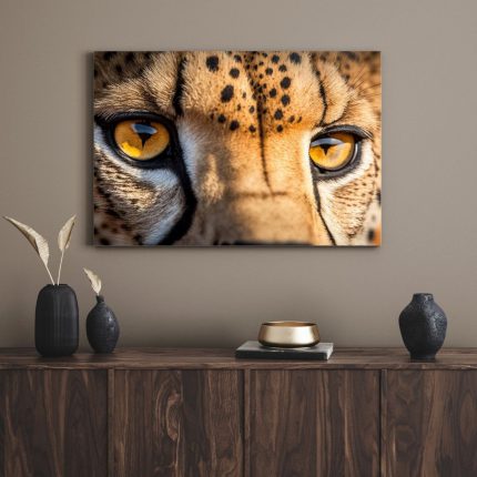 تابلو دکوراتیو حیوانات چشمان پلنگ Tiger eyes