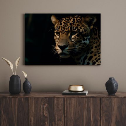 تابلو دکوراتیو حیوانات یوزپلنگ خشن fierce cheetah