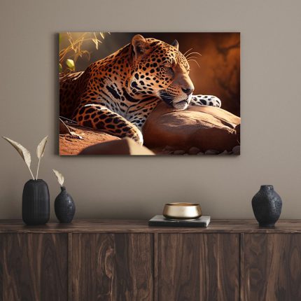 تابلو دکوراتیو حیوانات یوزپلنگ تنها A lone cheetah