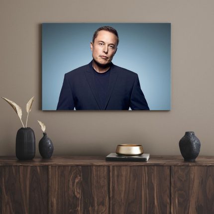 تابلو دکوراتیو مدرن ایلان ماسک قدرتمند Powerful Elon Musk
