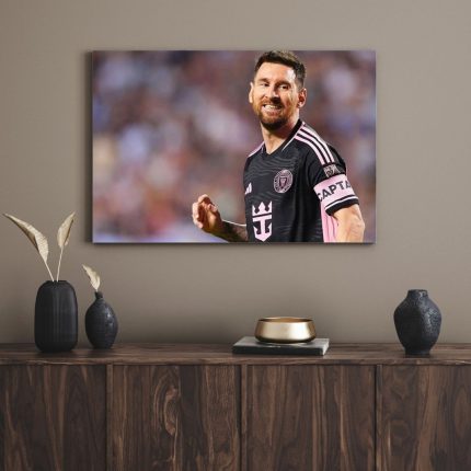 تابلو دکوراتیو فوتبالی مسی قهرمان Messi the hero