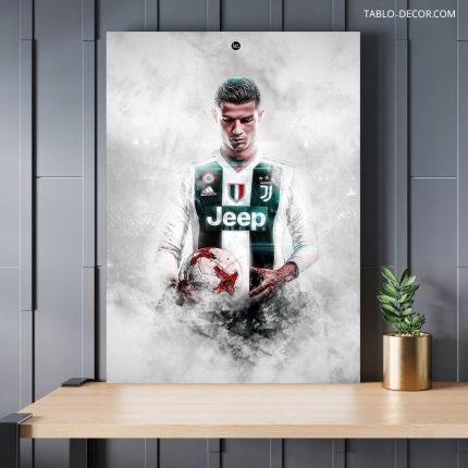 تابلو دکوراتیو فوتبالی رونالدو قهرمان Ronaldo the hero
