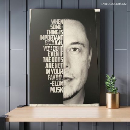 تابلو دکوراتیو مدرن ایلان ماسک ابر قدرت Elon Musk super power