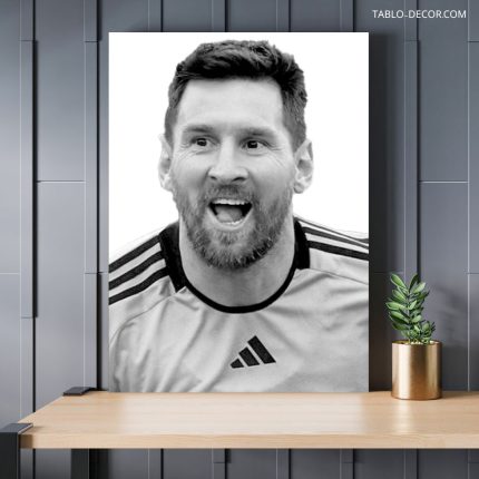 تابلو دکوراتیو فوتبالی مسی خوش حال Messi