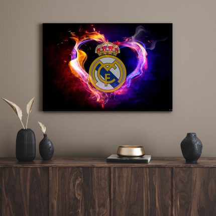 تابلو دکوراتیو ورزشی لوگو رئال مادرید Real Madrid logo