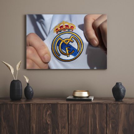 تابلو دکوراتیو ورزشی لوگو رئال مادرید Real Madrid logo