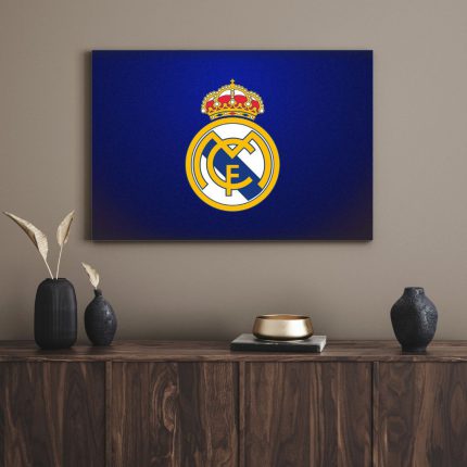 تابلو دکوراتیو ورزشی لوگو رئال مادرید Real Madrid logo