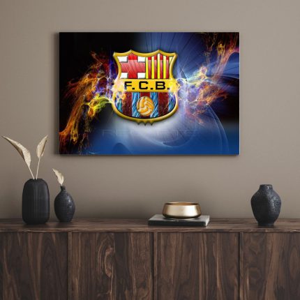 تابلو دکوراتیو ورزشی لوگو بارسلونا Barcelona logo