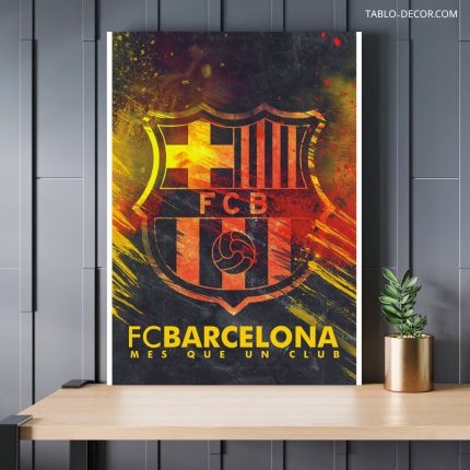 تابلو دکوراتیو ورزشی لوگو بارسلونا Barcelona logo