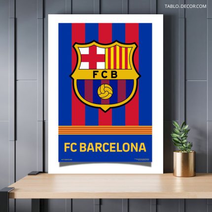 تابلو دکوراتیو ورزشی لوگو بارسلونا Barcelona logo