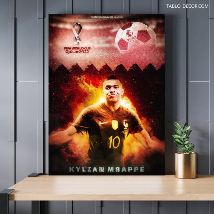 تابلو دکوراتیو ورزشی امباپه Mbappe