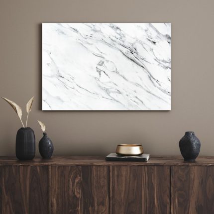 تابلو دکوراتیو مدرن ماربل سفید رنگ White marble