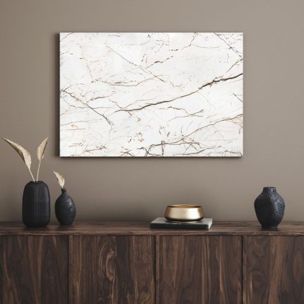 تابلو دکوراتیو مدرن ماربل سفید رنگ White marble