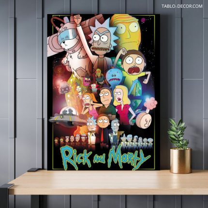 تابلو دکوراتیو کارتونی ریک اند مورتی 7 Rick and Morty