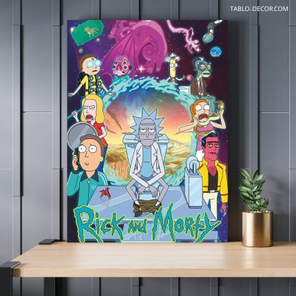 تابلو دکوراتیو کارتونی ریک اند مورتی 8 Rick and Morty