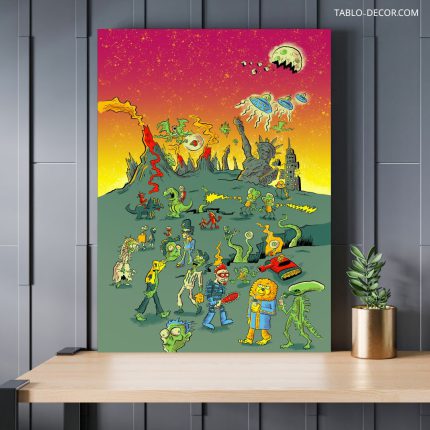 تابلو دکوراتیو کارتونی ریک اند مورتی 13 Rick and Morty