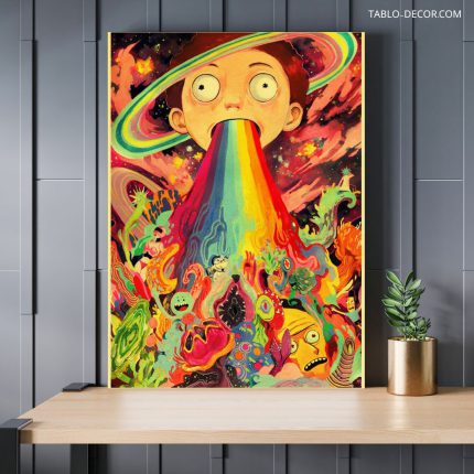 تابلو دکوراتیو کارتونی ریک اند مورتی 15 Rick and Morty