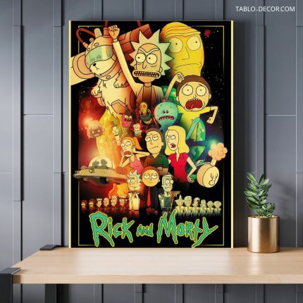 تابلو دکوراتیو کارتونی ریک اند مورتی 17 Rick and Morty