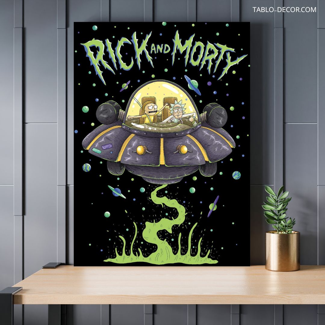تابلو دکوراتیو کارتونی ریک اند مورتی 21 Rick and Morty